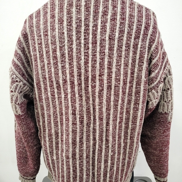 Mens Large Woven woolen Sweater Pullover Size Large - Picture 4 of 4